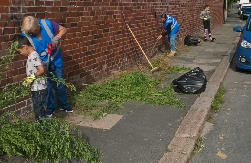 Our action team on Salthouse Road, Barrow