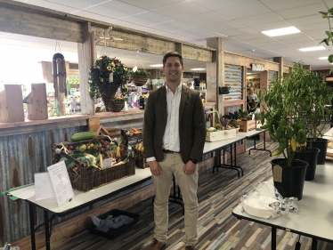 Ben Shirley at the Dalton and District Horticultural Society Show